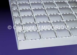 Serrated Top Open Mesh Steel Grating Panels